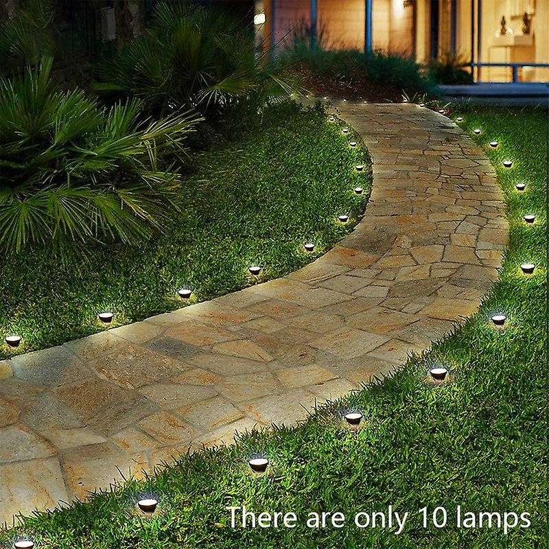 10 In 1 Solar Lights Outdoors Waterproof for Garden Path Pool Decor