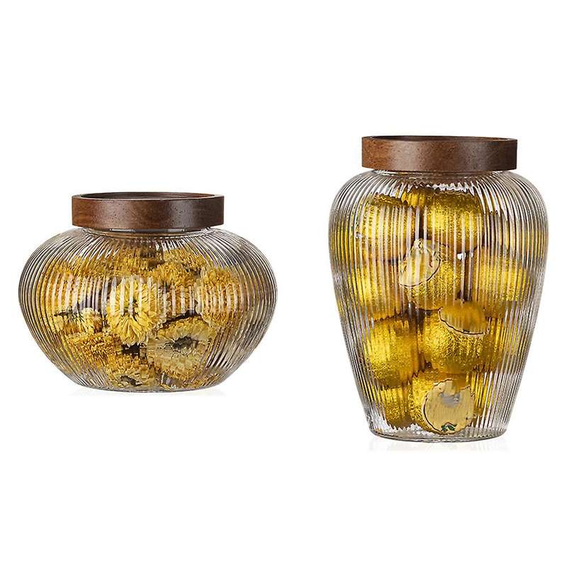 Clear Glass Food Storage Containers, Kitchen Canisters Set