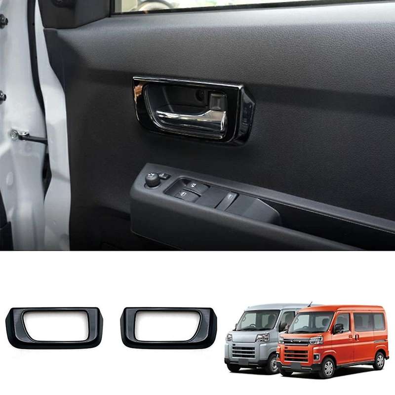2pcs Black Inner Door Handle Bowl Trim for Daihatsu Atrai 2022+ Rhd
