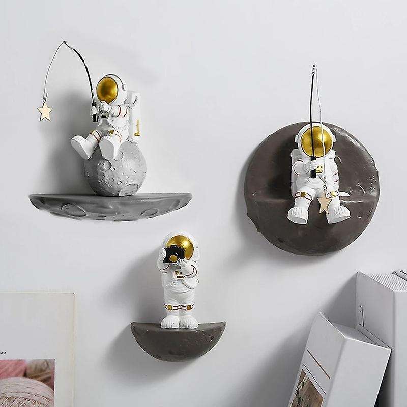 Nordic Wall Decoration Astronaut Resin Wall Shelves Astronaut C