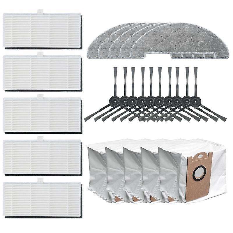 Mop Cloth Hepa Filters Side Brushes Dust Bag for Viomi S9 Vacuum