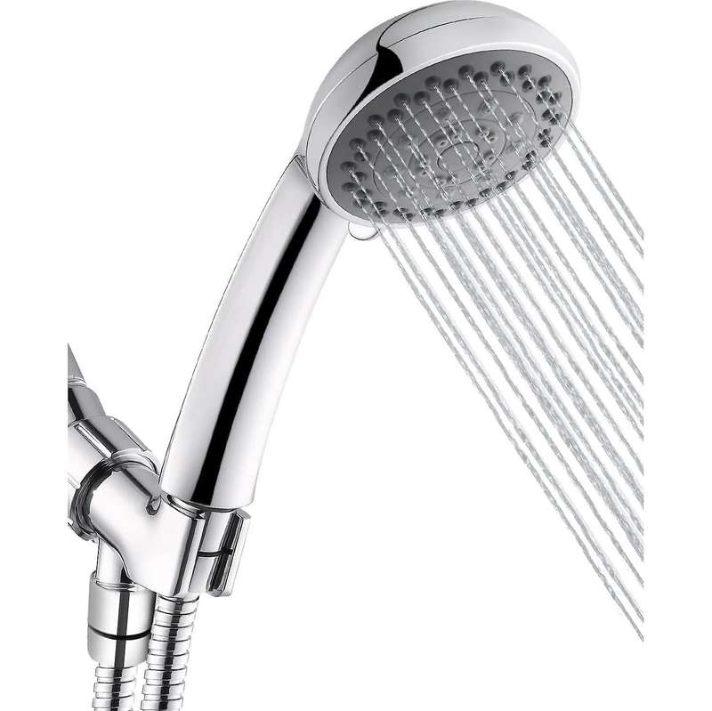 High Pressure Shower Head with Pause Mode and Massage Spa, 5 Settings