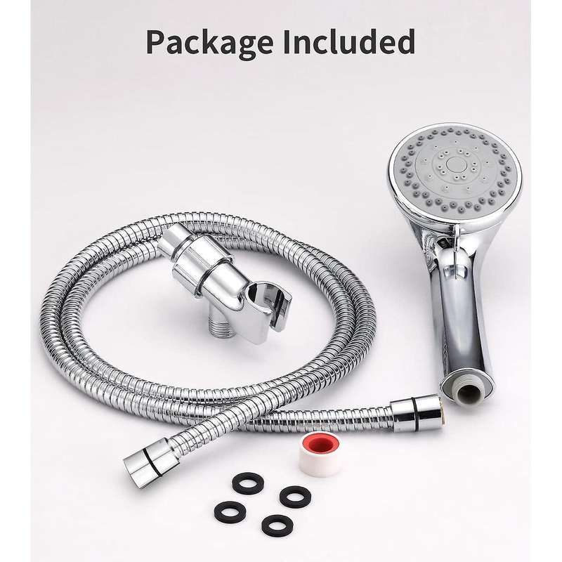High Pressure Shower Head with Pause Mode and Massage Spa, 5 Settings