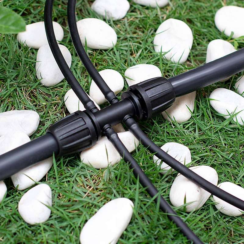 10pcs Barbed Tee 1/2 Inch to 1/4 Inch Irrigation Tube Anti-drop