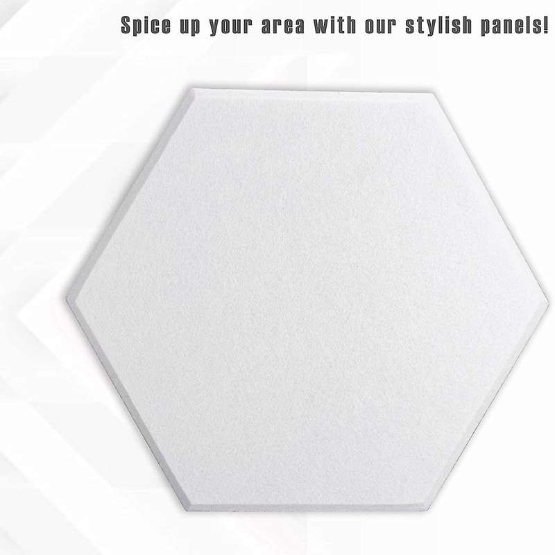 16 Pcs Hexagon Acoustic Panels Padding Sound Dampening Panels