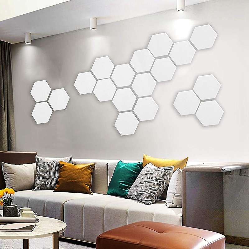 16 Pcs Hexagon Acoustic Panels Padding Sound Dampening Panels