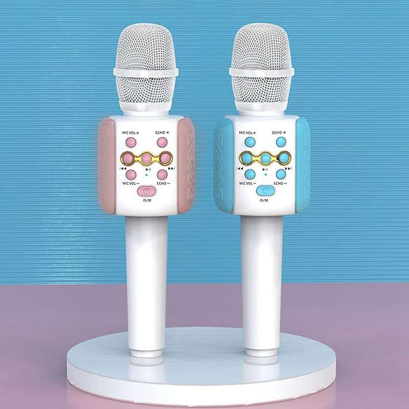 Wireless Bluetooth Microphone Portable Handheld Microphone Pink