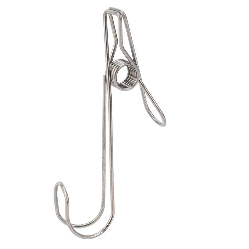 40pc Metal Long Tail Clip with Hooks Clothes Pins for Kitchen Office