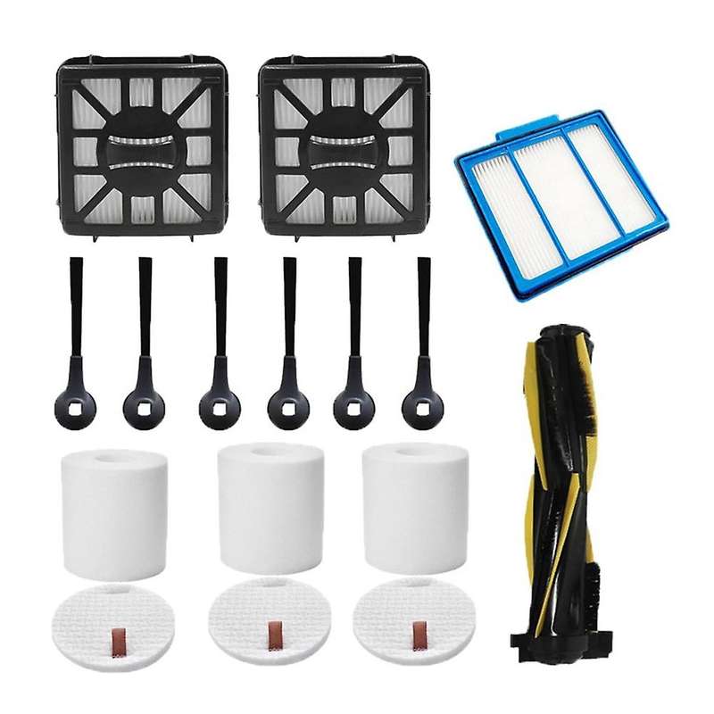 Main Roller Brush Side Brushes Dust Foam Filter for Shark Iq Rv1001ae