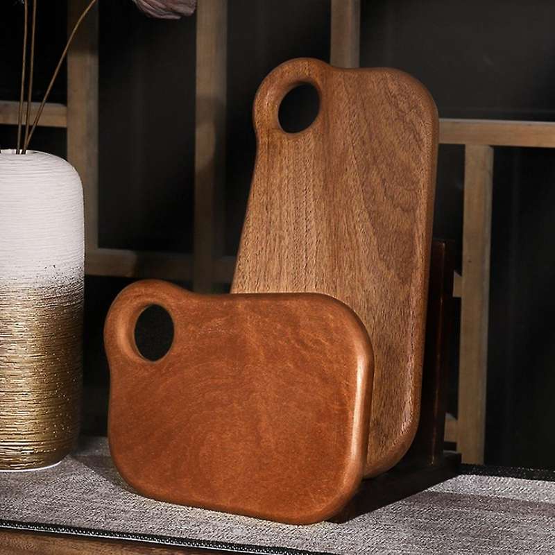 Simple Ebony Wood Cutting Board Kitchen Household Cutting Board, L