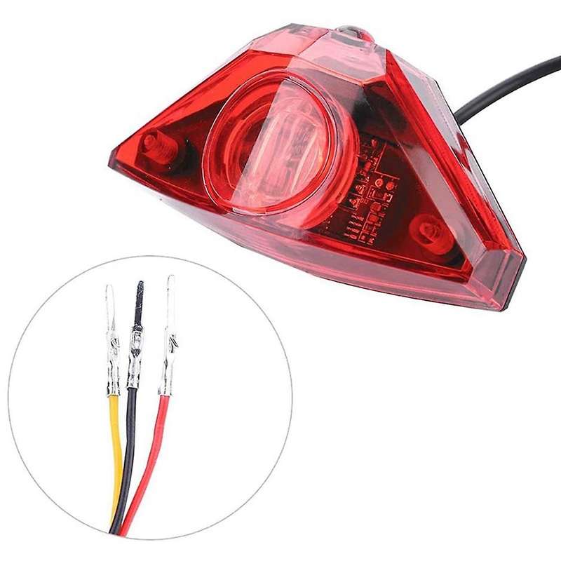 2x Ebike Brake Rear Light Electric Bicycle Tail Light Dc6v 12v 24v