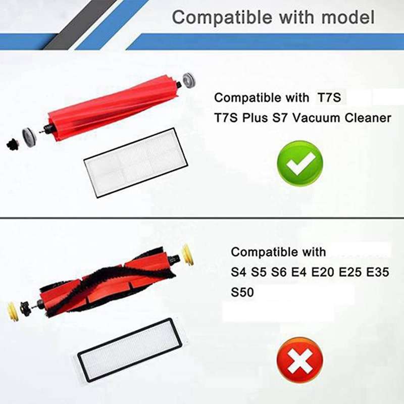 1set for Xiaomi Roborock S7 Main Side Brush Hepa Filter Mop Dust Bag