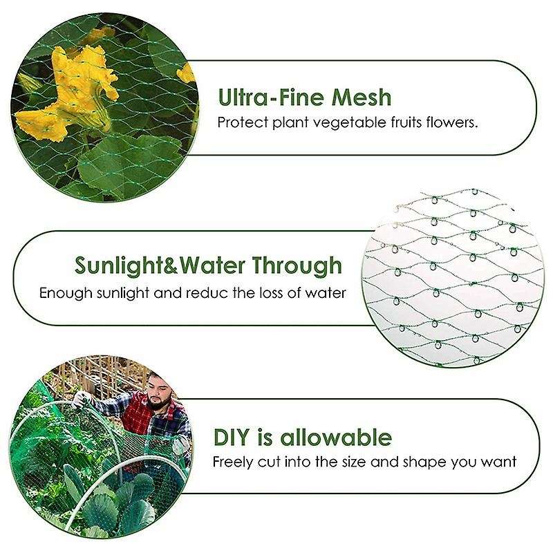 Bird Netting for Garden Protect Vegetable Plants and Fruit Trees