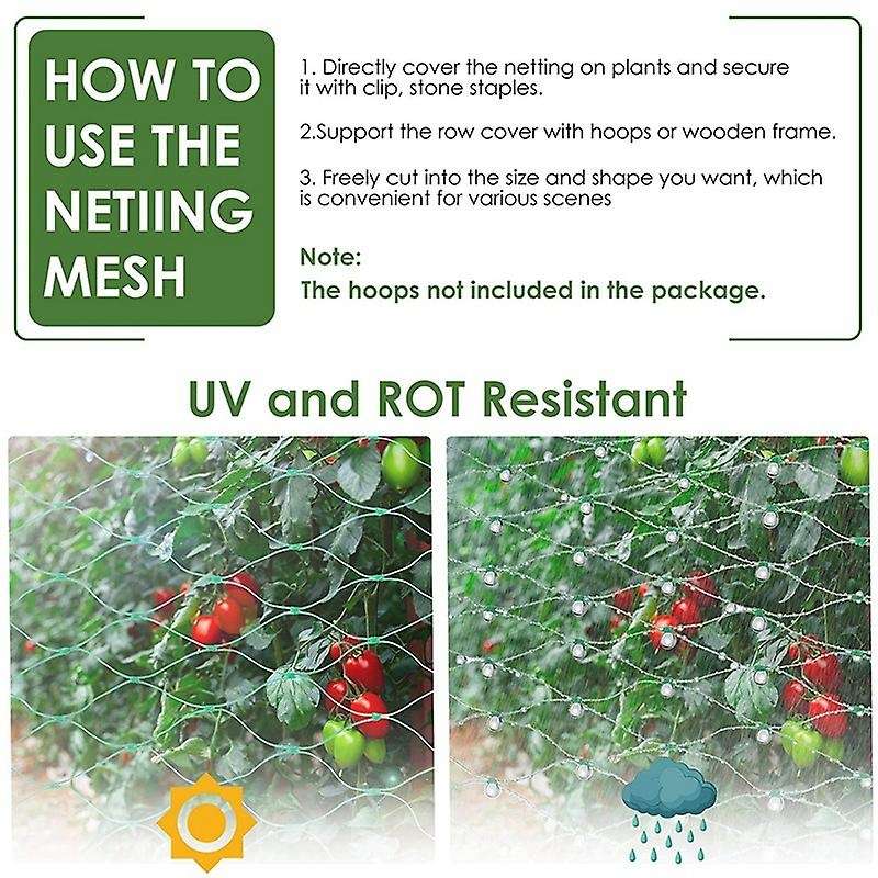 Bird Netting for Garden Protect Vegetable Plants and Fruit Trees