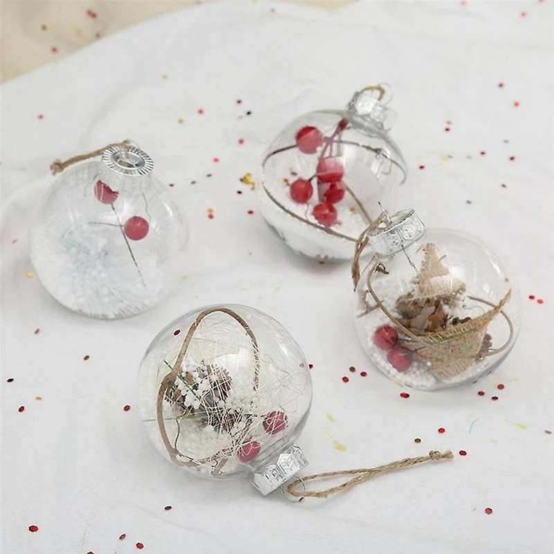 Christmas Ball Decor Transparent Globe Hanging Ball Tree Decoration