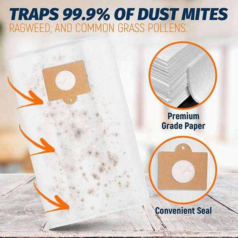 16 Pack Mini Filtration Premium Canister Vacuum Bags for Kenmore