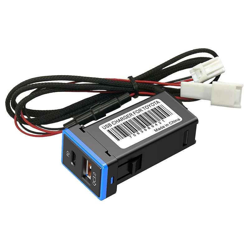 Qc 3.0 Car Charger Dual Port with Usb Quick Charge Socket for Toyota