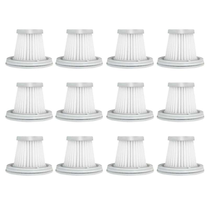 12pcs for Xiaomi Mijia Handy Vacuum Cleaner Ssxcq01xy Hepa Filter