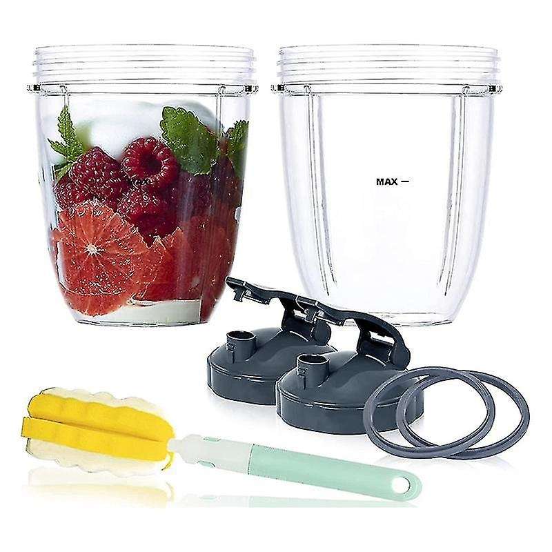 Replacement 18oz Cups for Blender with Flip Top to Go Lid