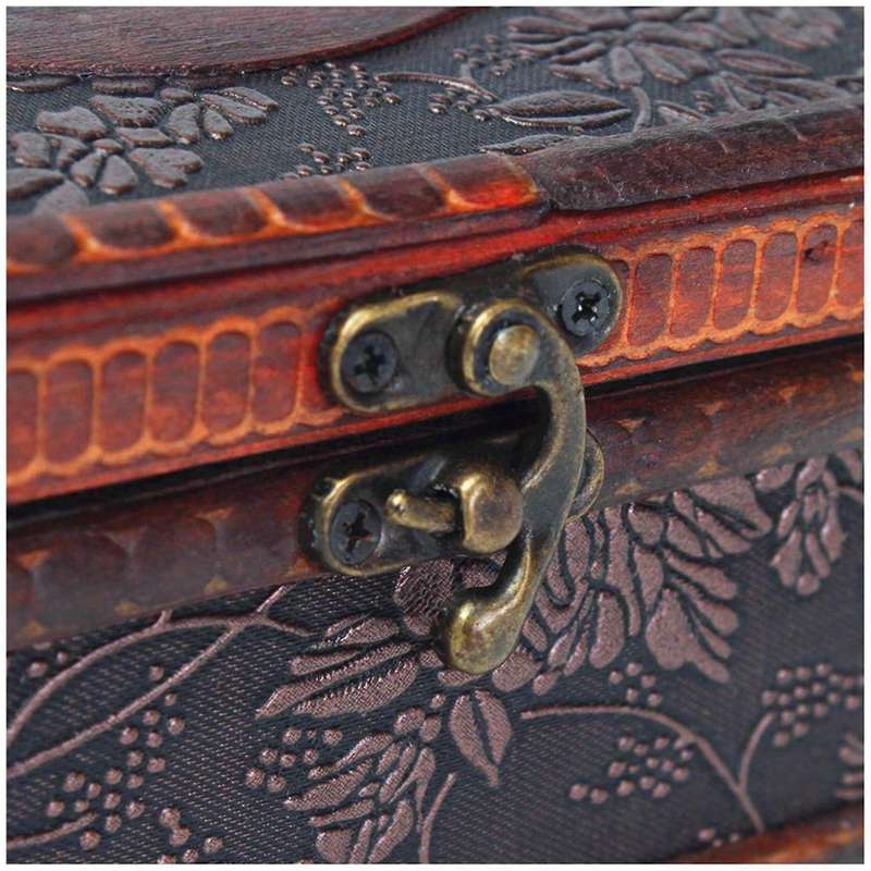 Retro Copper Ring Pattern Wooden Paper Box Holder Decor New:retro Red