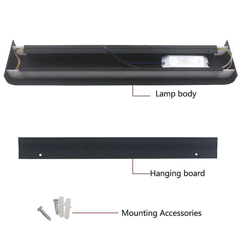 12w Rectangle Led Wall Lamp Bedside Sconces Home Lighting Warm Light