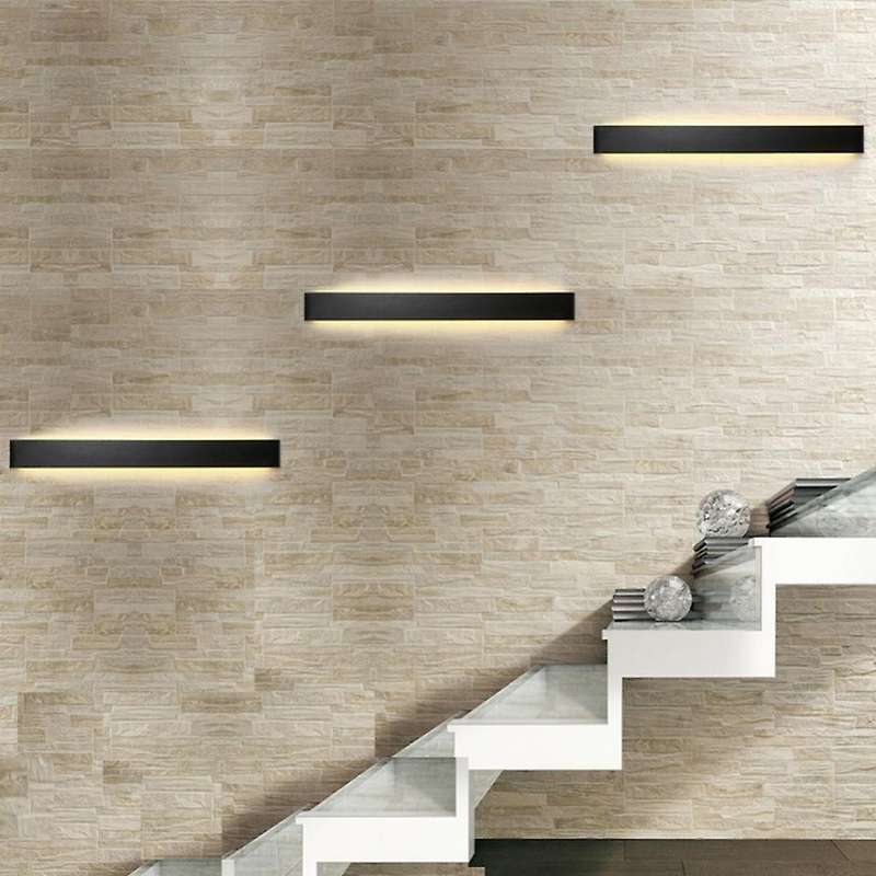 12w Rectangle Led Wall Lamp Bedside Sconces Home Lighting Warm Light