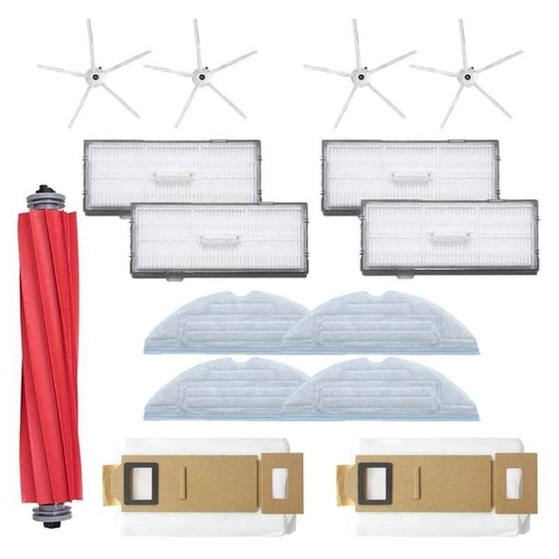 Replacement Parts Kit Main Brush Side Brushes Dust Bag & Filters