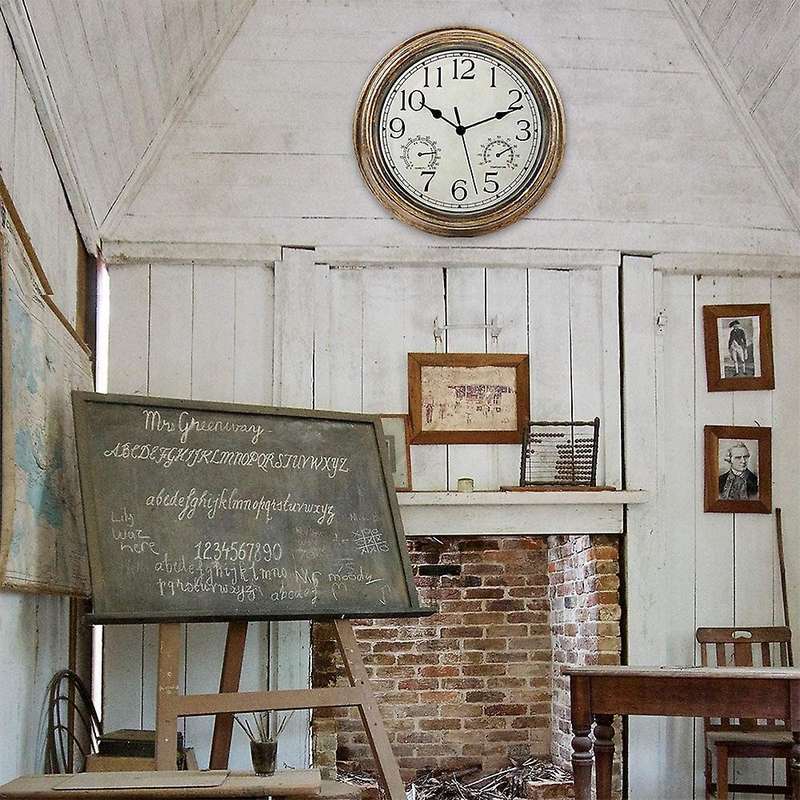 12inch Wall Clock, Waterproof with Displays for Indoor/outdoor