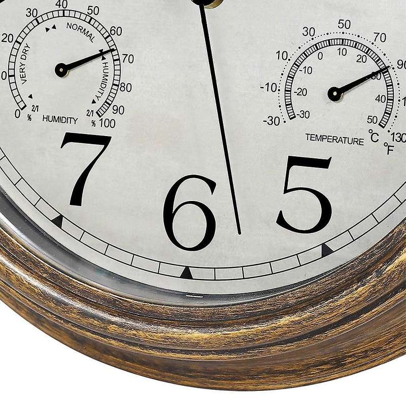 12inch Wall Clock, Waterproof with Displays for Indoor/outdoor