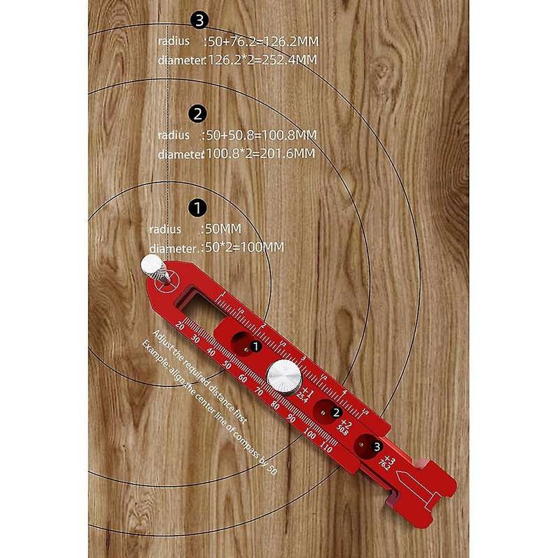 Woodworking Drawing Compass Circular Drawing Tool Adjustable