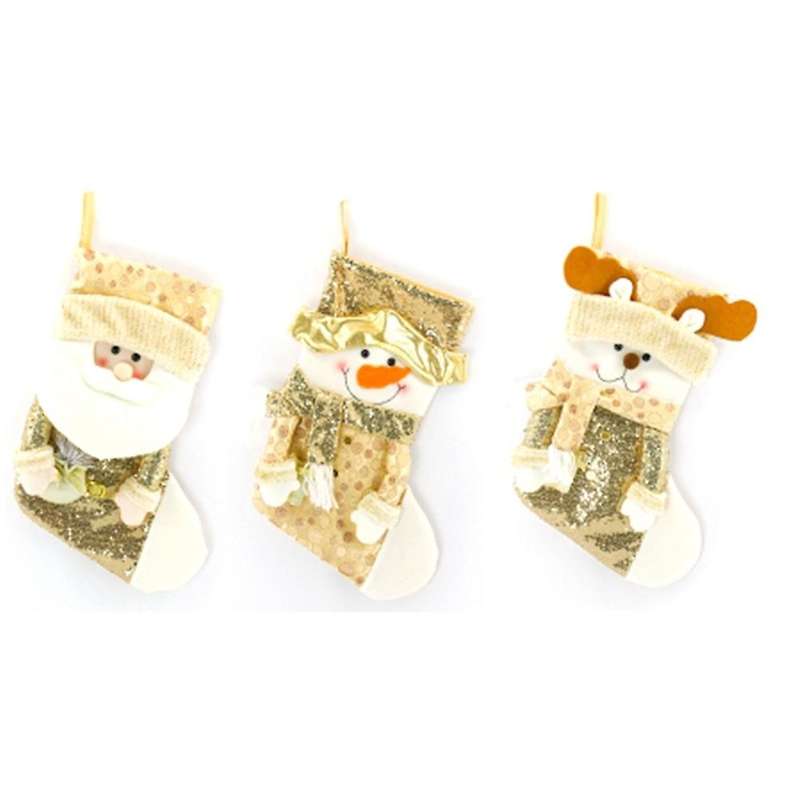 Christmas Stocking Bag Candy Bag for Home Christmas Tree Decoration