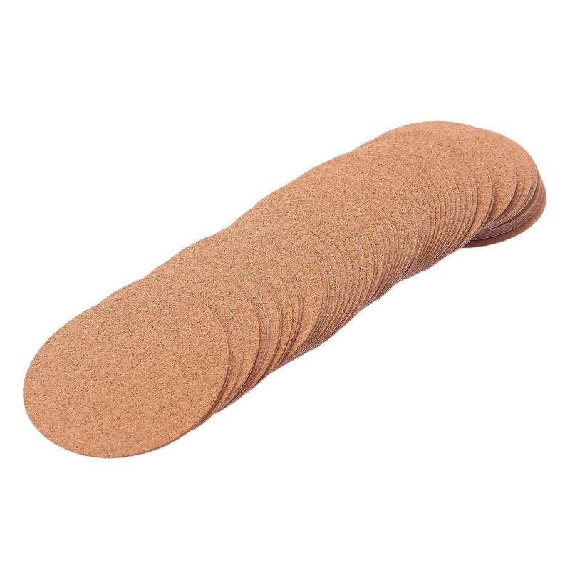 Cork Coasters,cork Mats Cork Backing Sheets(180 Pcs, Round)