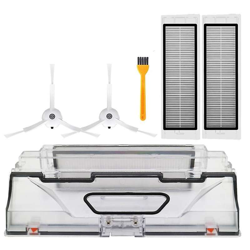 Dust Bin Box with Filter Side Brush for Dreame D9 Robotic Sweeper