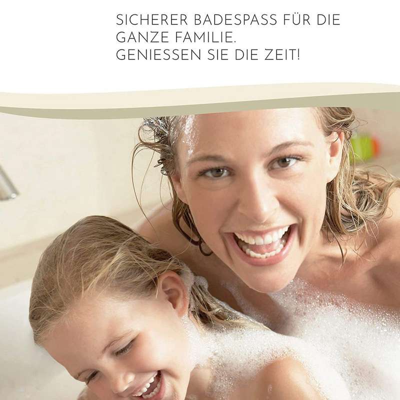 Bath Mat 88x40cm with Suction Cups and Non-slip Structure Transparent