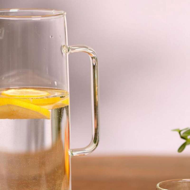 1500ml New Gradient Color Cold Water Glass Bottle Set with Cover