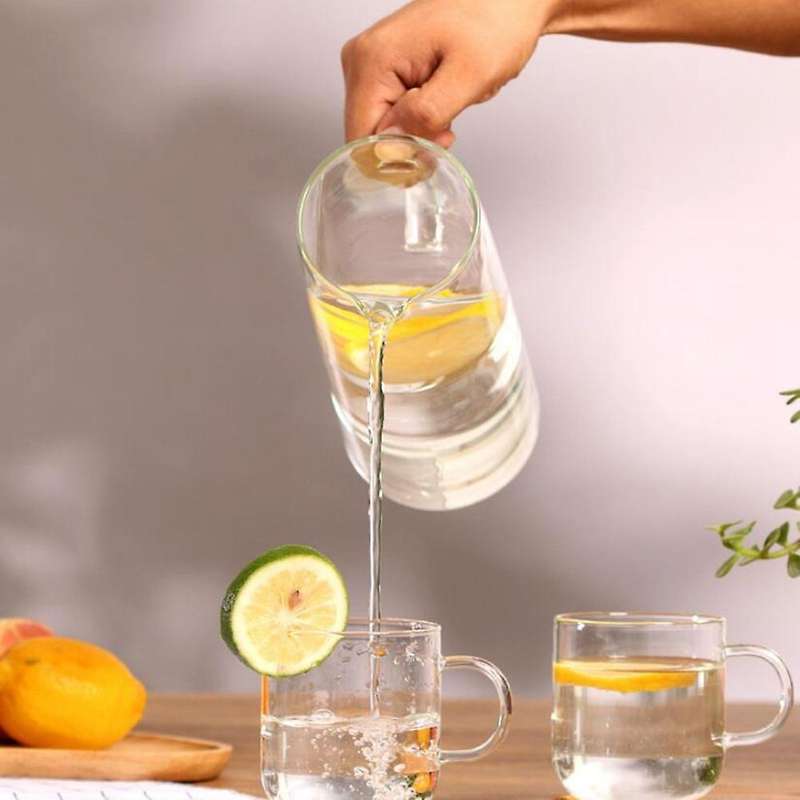 1500ml New Gradient Color Cold Water Glass Bottle Set with Cover