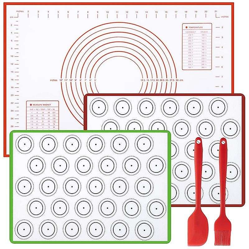 Silicone Non Stick Easy Clean Baking Mats for Cookie Sheets, Bread