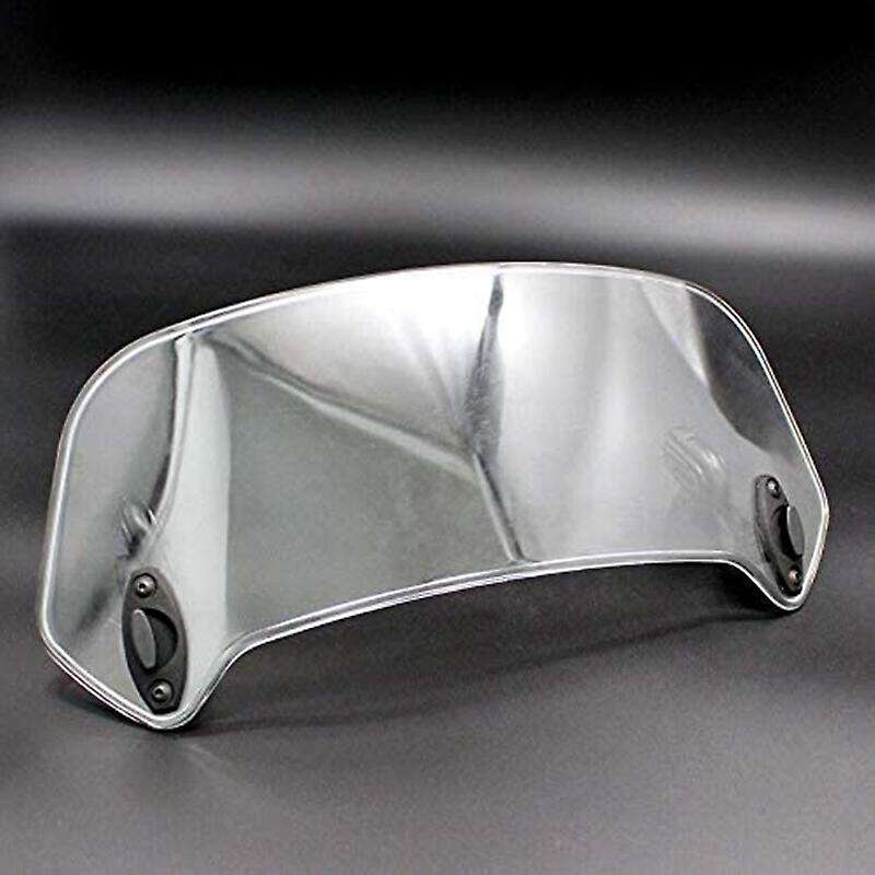 Motorcycle Windshield Extension Spoiler with Adjustable Clip Grey
