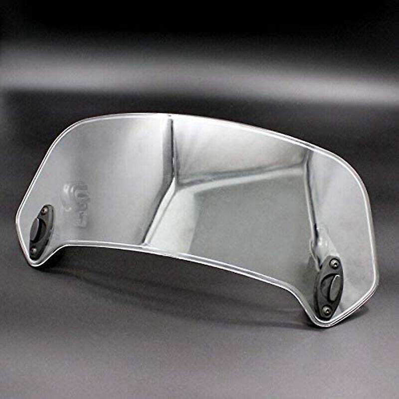 Motorcycle Windshield Extension Spoiler with Adjustable Clip Grey