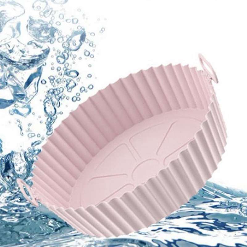 Air Fryer Silicone Pot Reusable Oven Baking Mat Basket Round/square