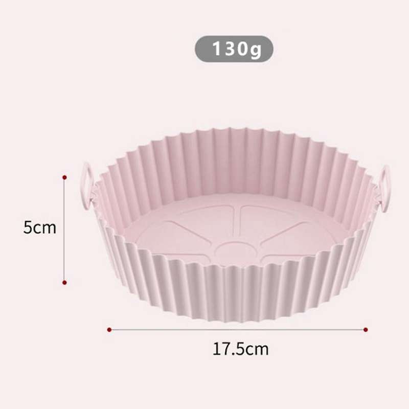 Air Fryer Silicone Pot Reusable Oven Baking Mat Basket Round/square
