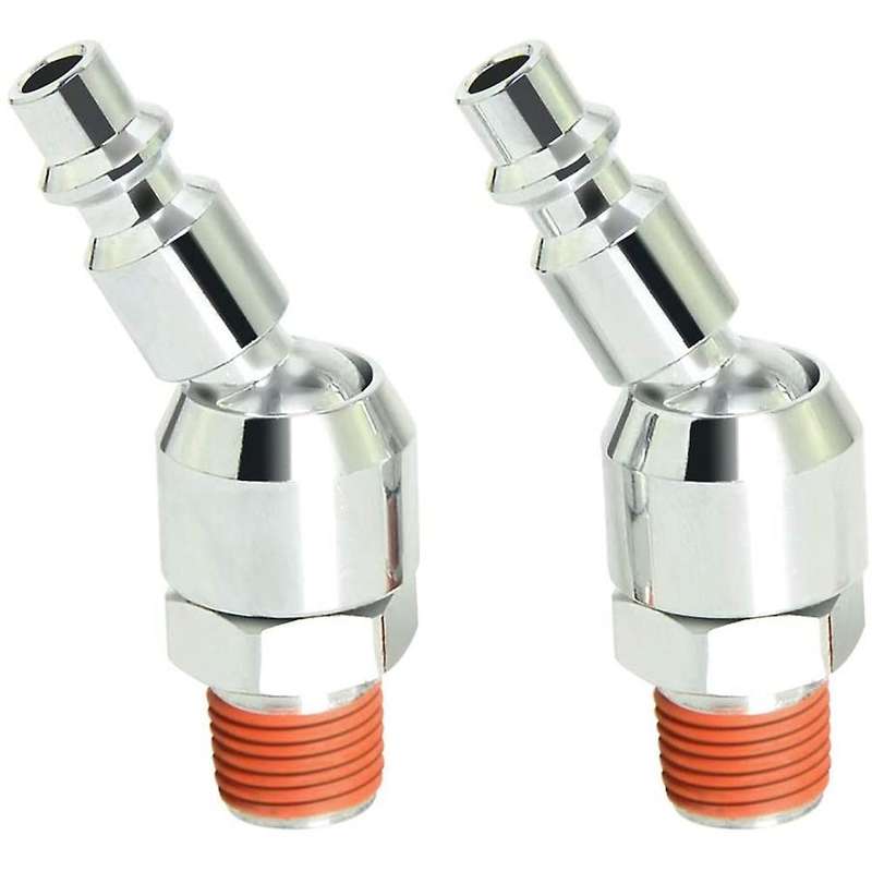 1/4 Inch Swivel Air Plug, 6-pack Industrial Swivel Coupler and Plug