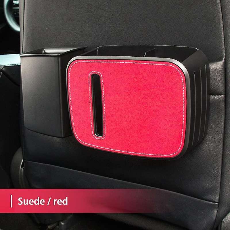 3 In 1 Car Organizer Storage Seat Back Hanging Tissue Holder Box , A