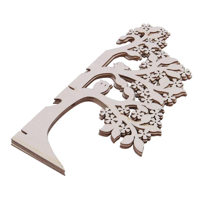 Tree Wedding Guest Book, 3d Wooden Guest Sign Book Party Decorations