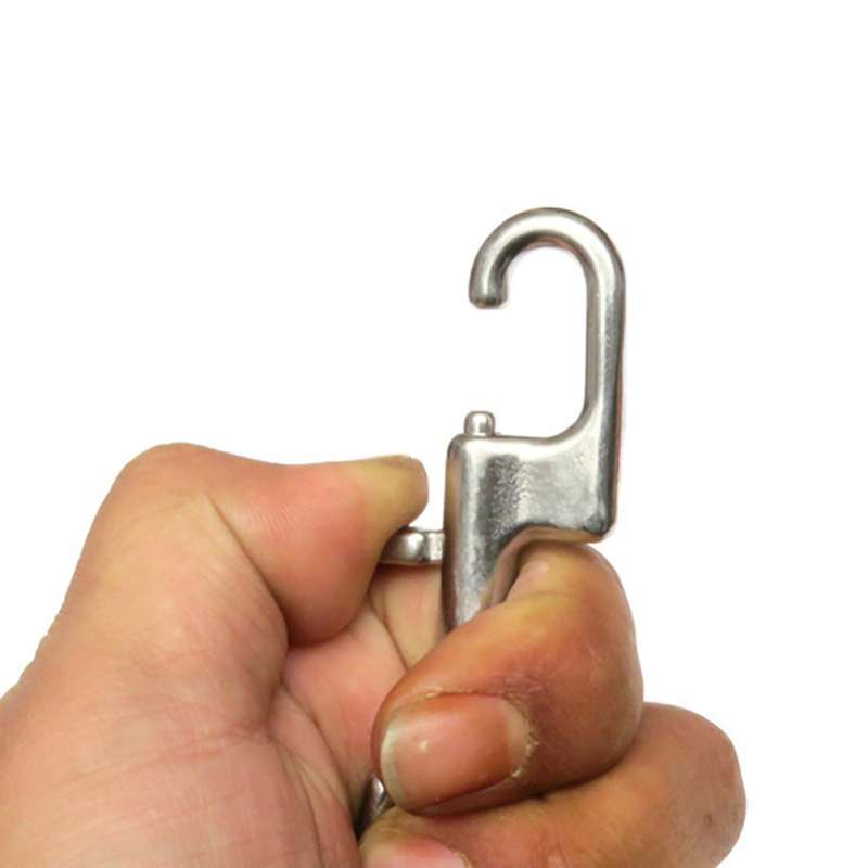 3x Stainless Steel Double Ended Bolt Snap Hook for Diving Pet Leash