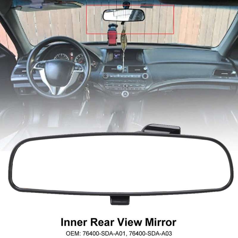 Black Interior Rear View Mirror for Honda Accord Civic Insight