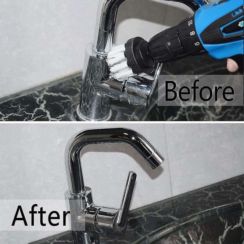 6 Pieces Drill Cleaning Brush, Brush for Drill Car Tile Carpet