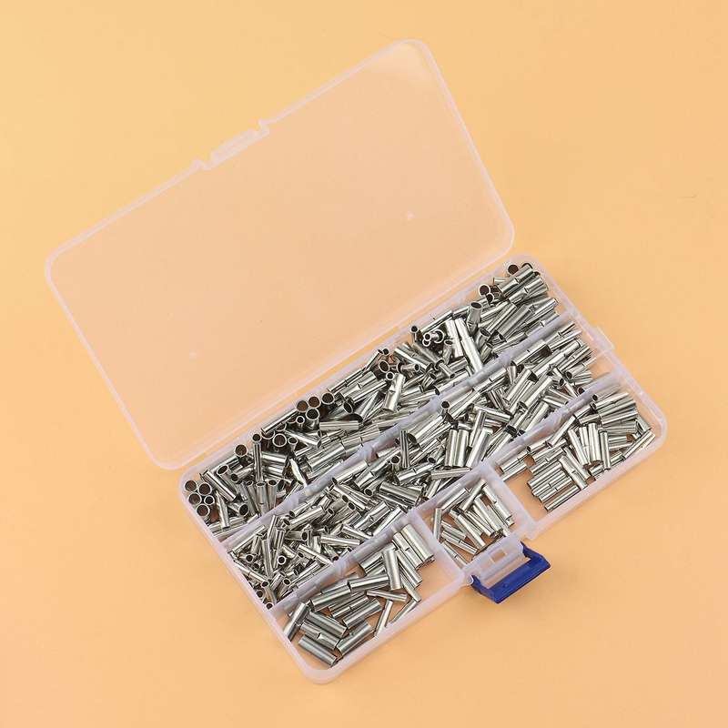 450pcs Cable Crimp Terminal Tinned Splice Sleeve Kit Bn1.25 Bn2 Bn5.5