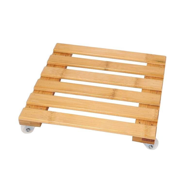 Removable Tray Base Wooden Square Flower Stand Plant Stand 25x25cm