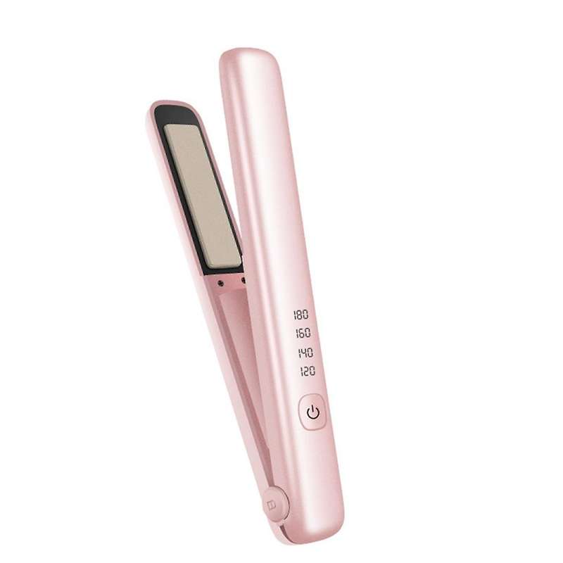 Usb Rechargeable Curling Portable Hair Straighteners Splints Pink